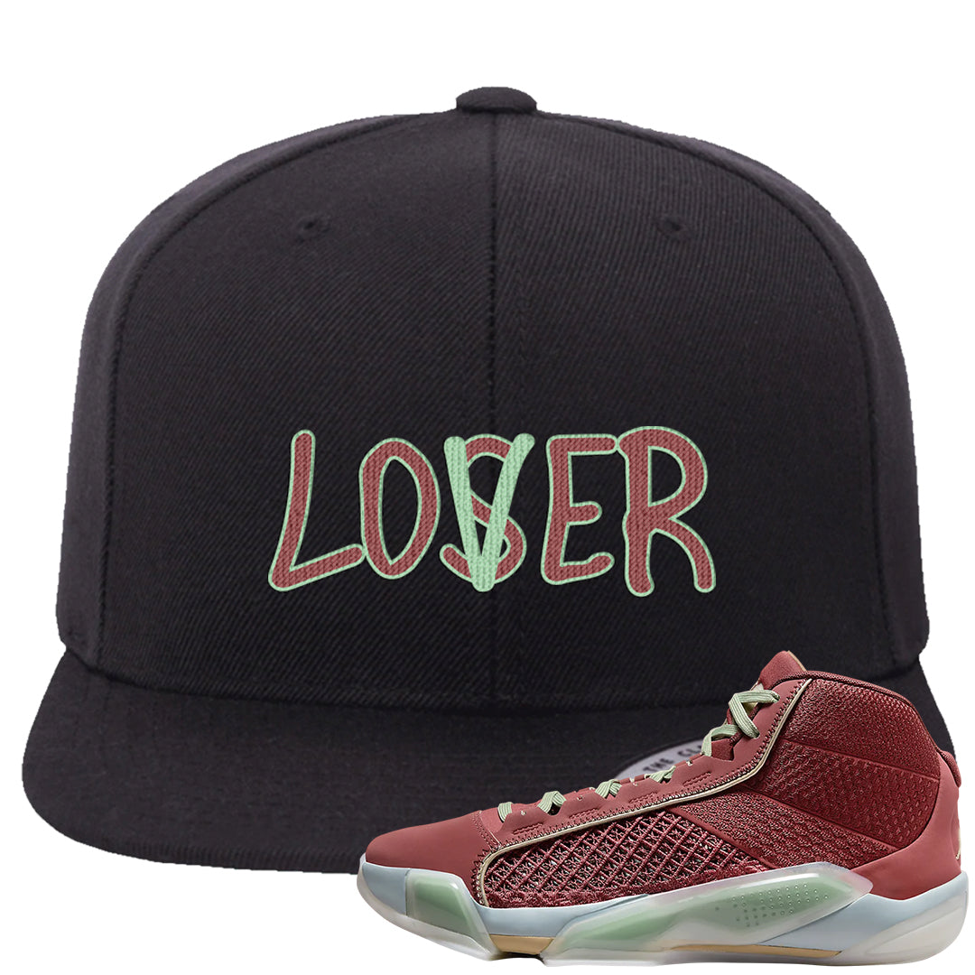 Year of the Dragon 38s Snapback Hat | Lover, Black
