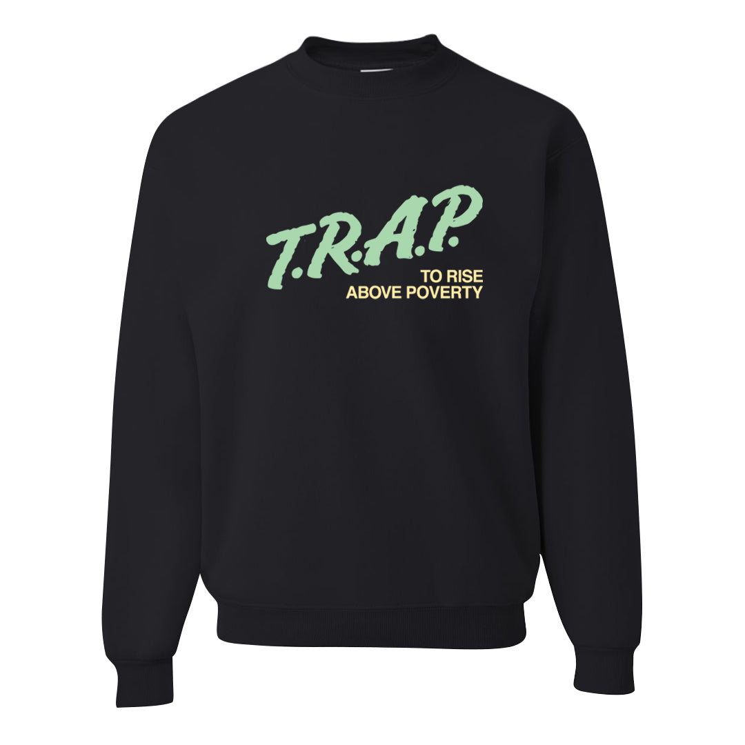 Year of the Dragon 38s Crewneck Sweatshirt | Trap To Rise Above Poverty, Black