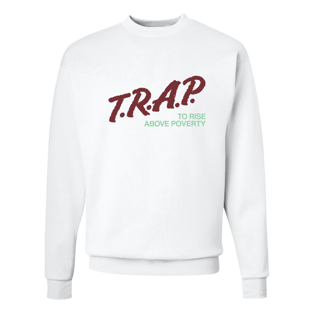 Year of the Dragon 38s Crewneck Sweatshirt | Trap To Rise Above Poverty, White