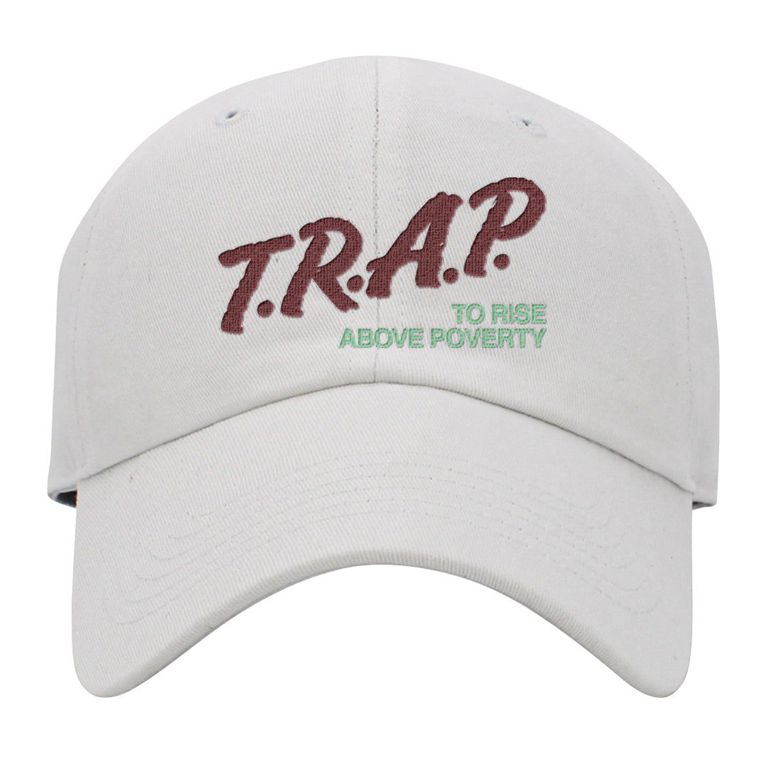 Year of the Dragon 38s Dad Hat | Trap To Rise Above Poverty, White
