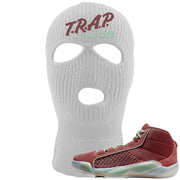 Year of the Dragon 38s Ski Mask | Trap To Rise Above Poverty, White