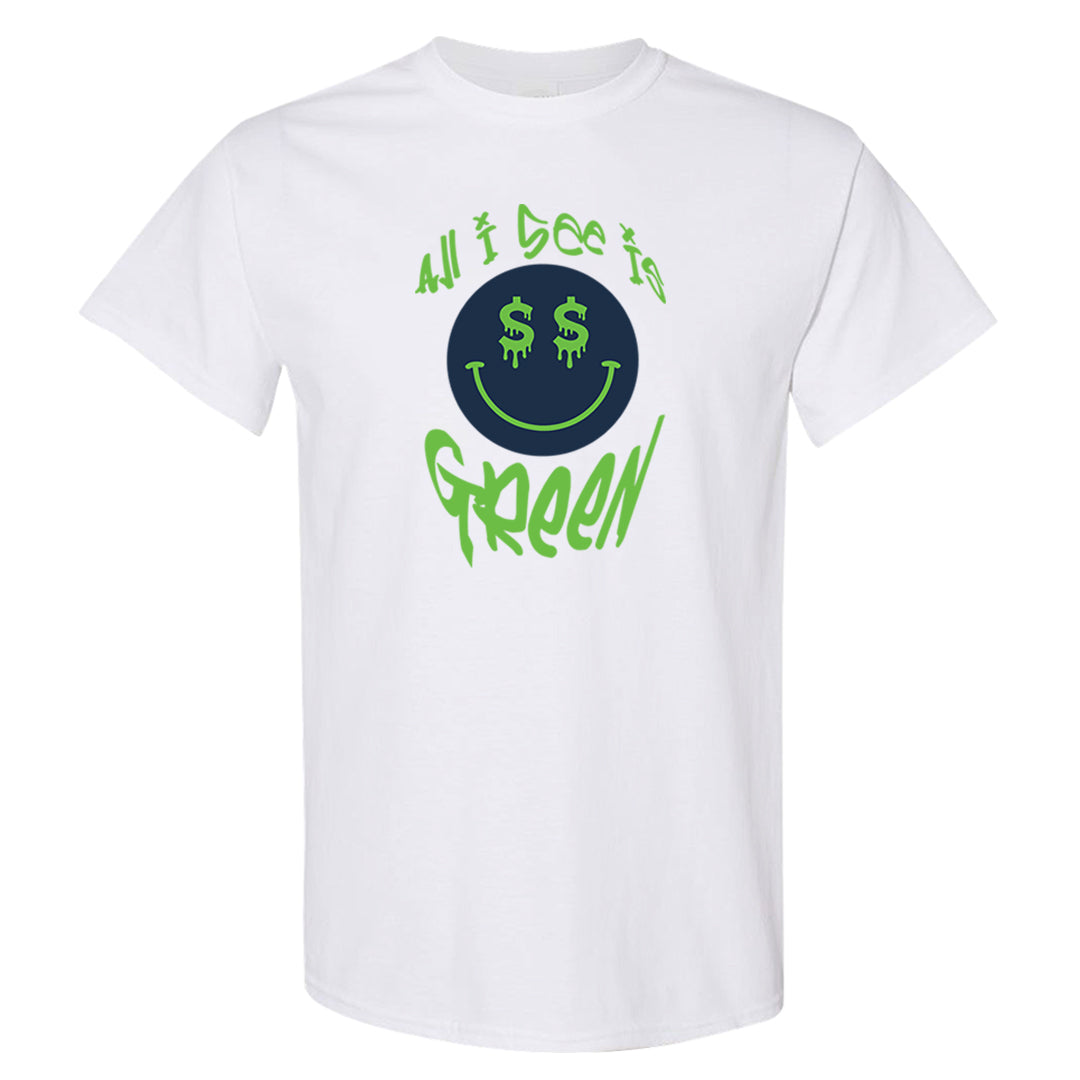 Juice 3s T Shirt | All I See Is Green, White