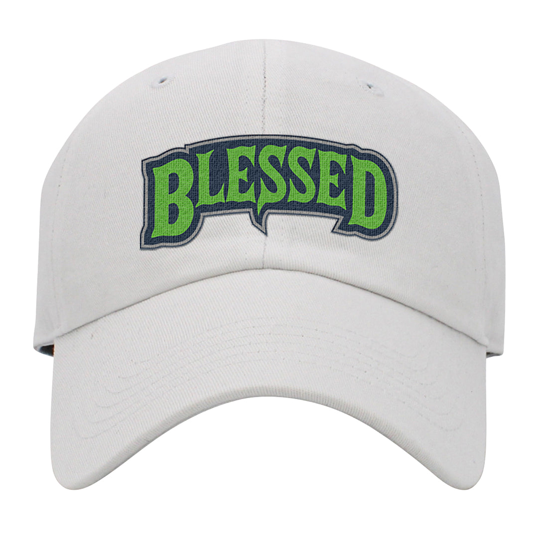 Juice 3s Dad Hat | Blessed Arch, White