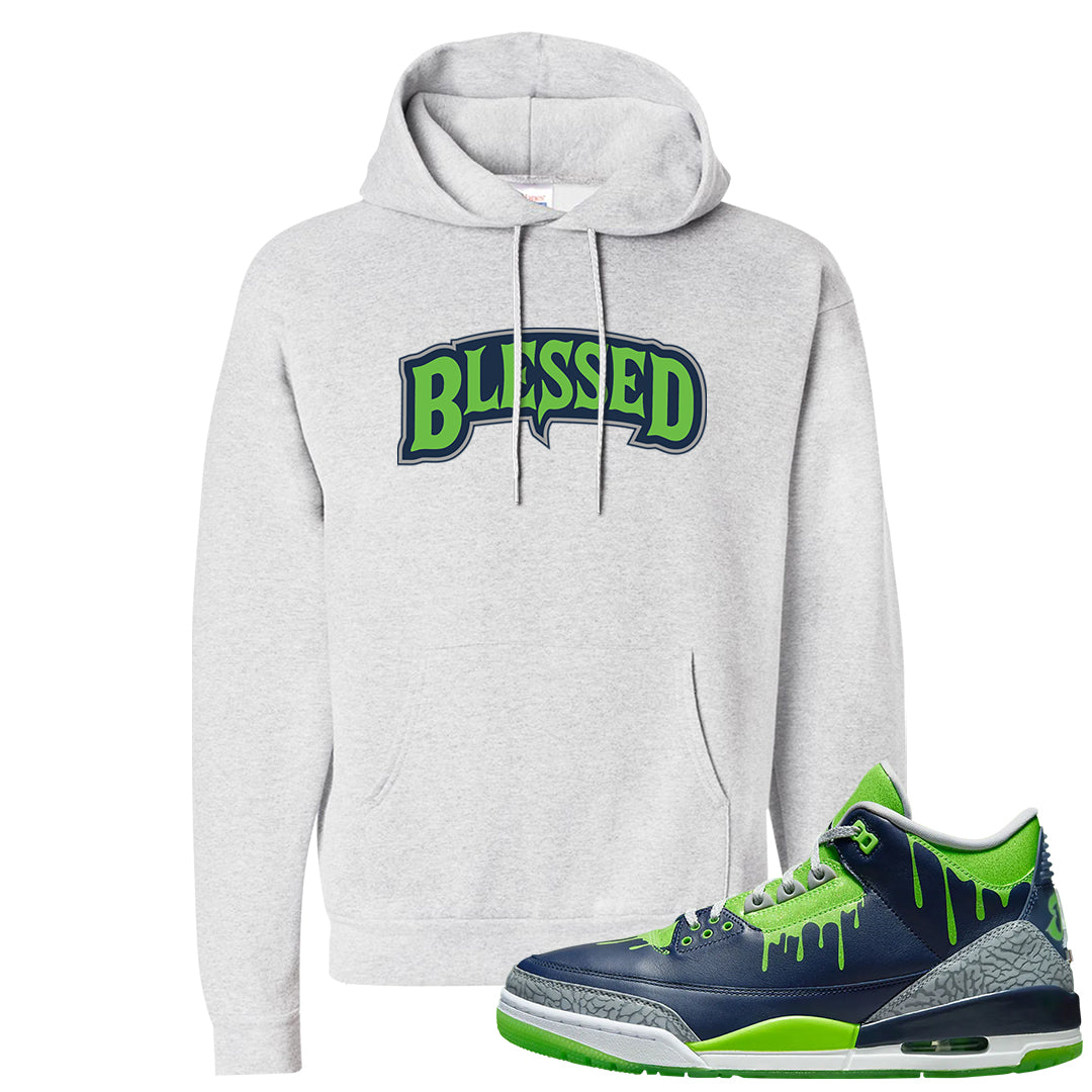 Juice 3s Hoodie | Blessed Arch, Ash