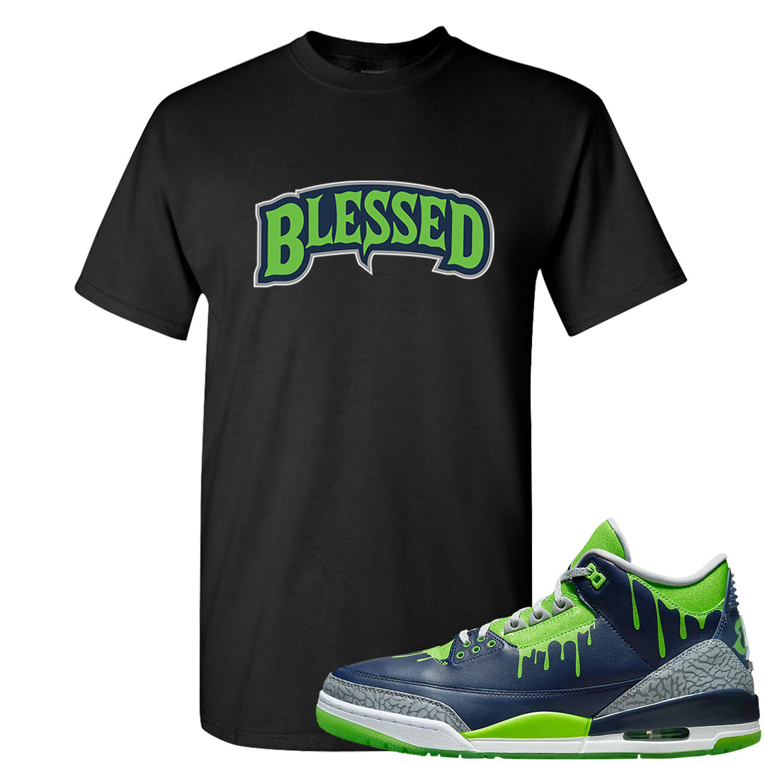 Juice 3s T Shirt | Blessed Arch, Black