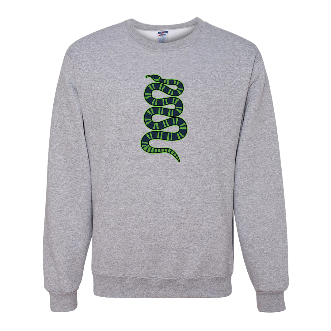 Juice 3s Crewneck Sweatshirt | Coiled Snake, Ash