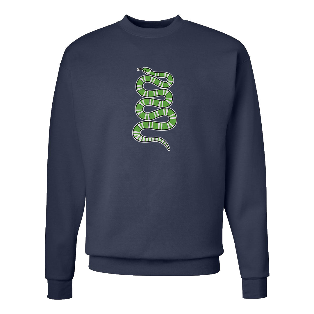 Juice 3s Crewneck Sweatshirt | Coiled Snake, Navy