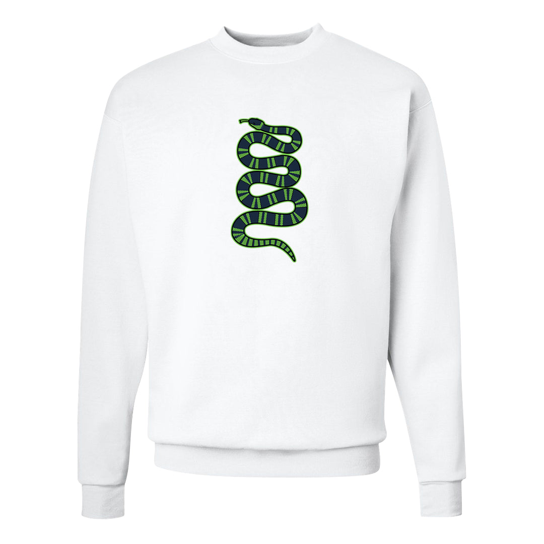 Juice 3s Crewneck Sweatshirt | Coiled Snake, White