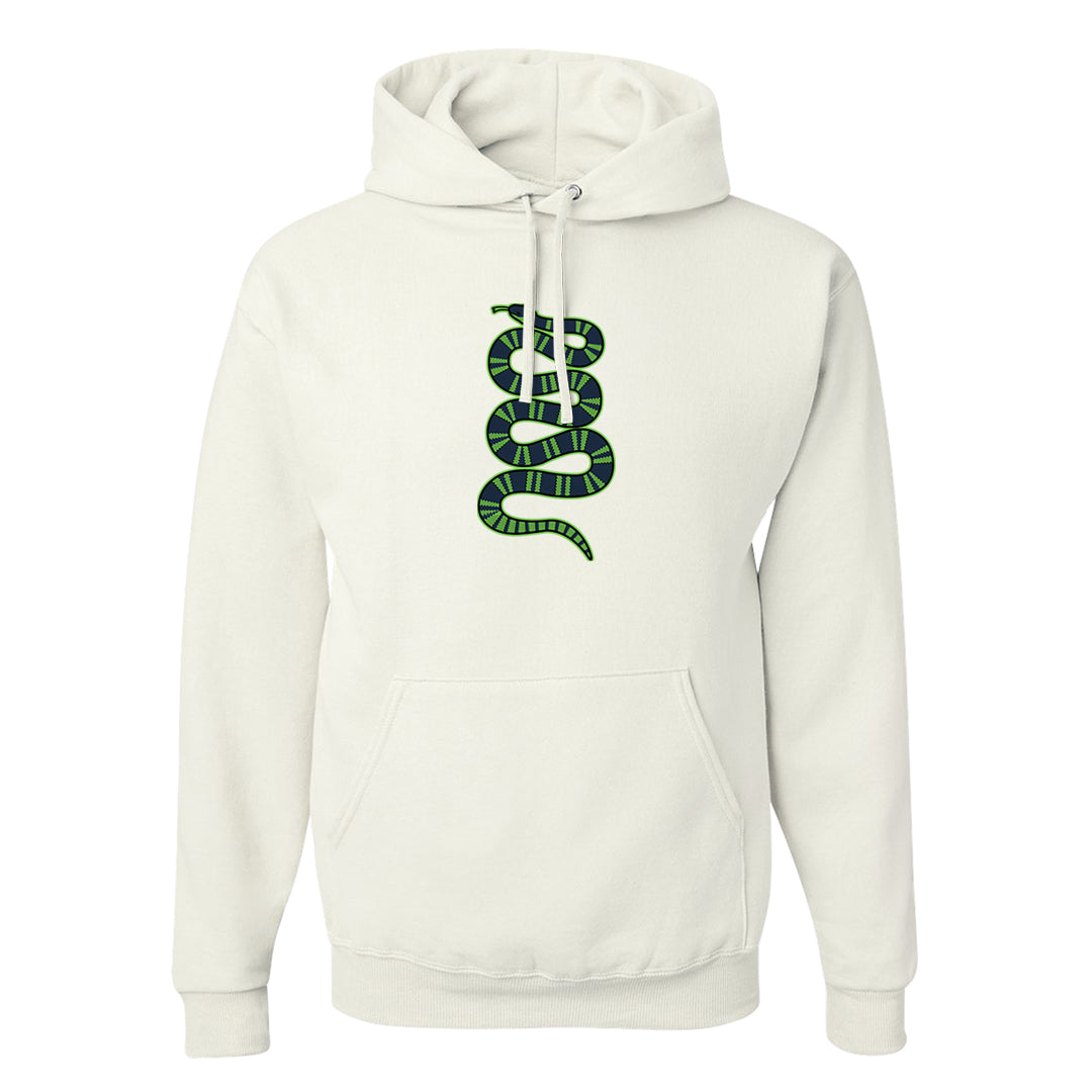 Juice 3s Hoodie | Coiled Snake, White