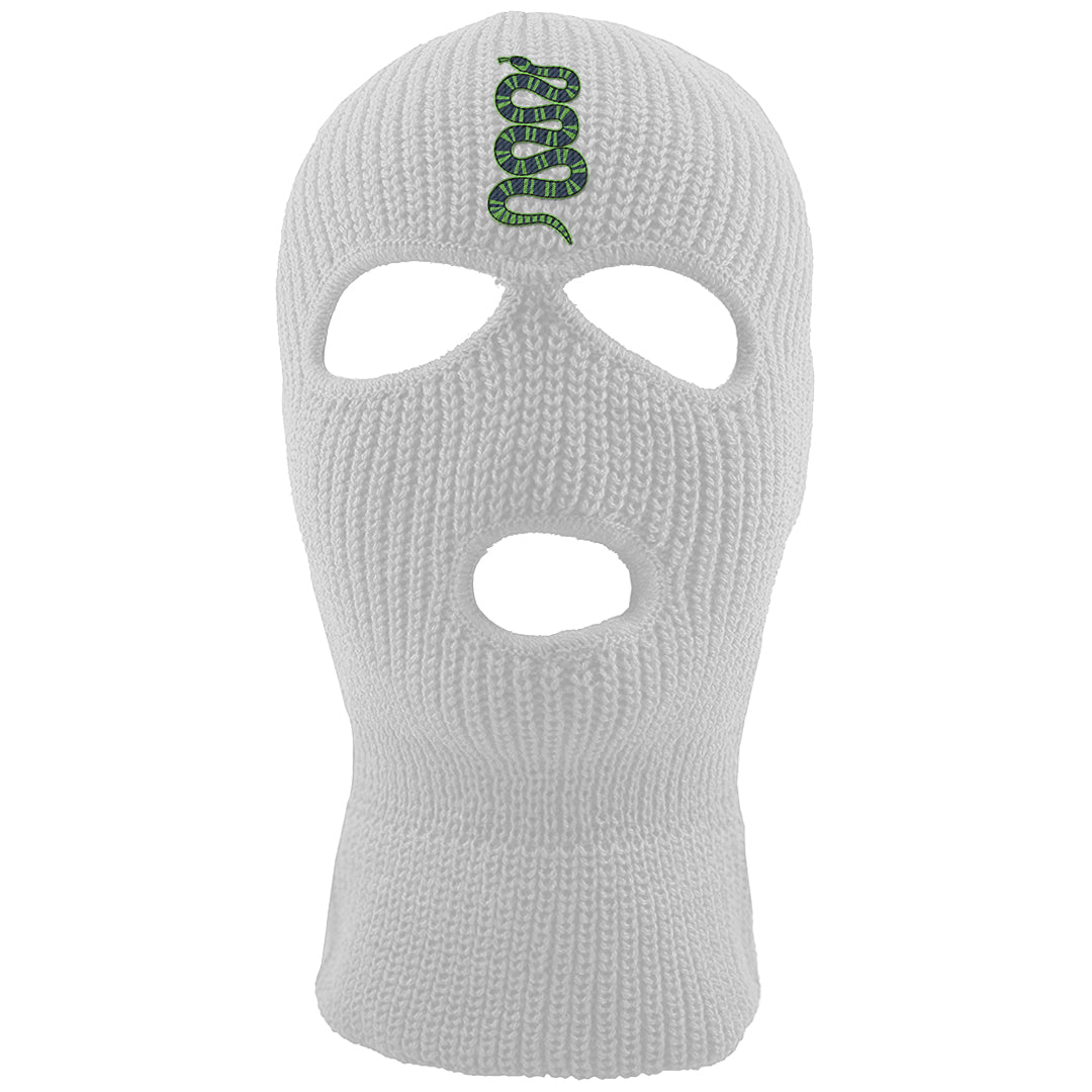 Juice 3s Ski Mask | Coiled Snake, White