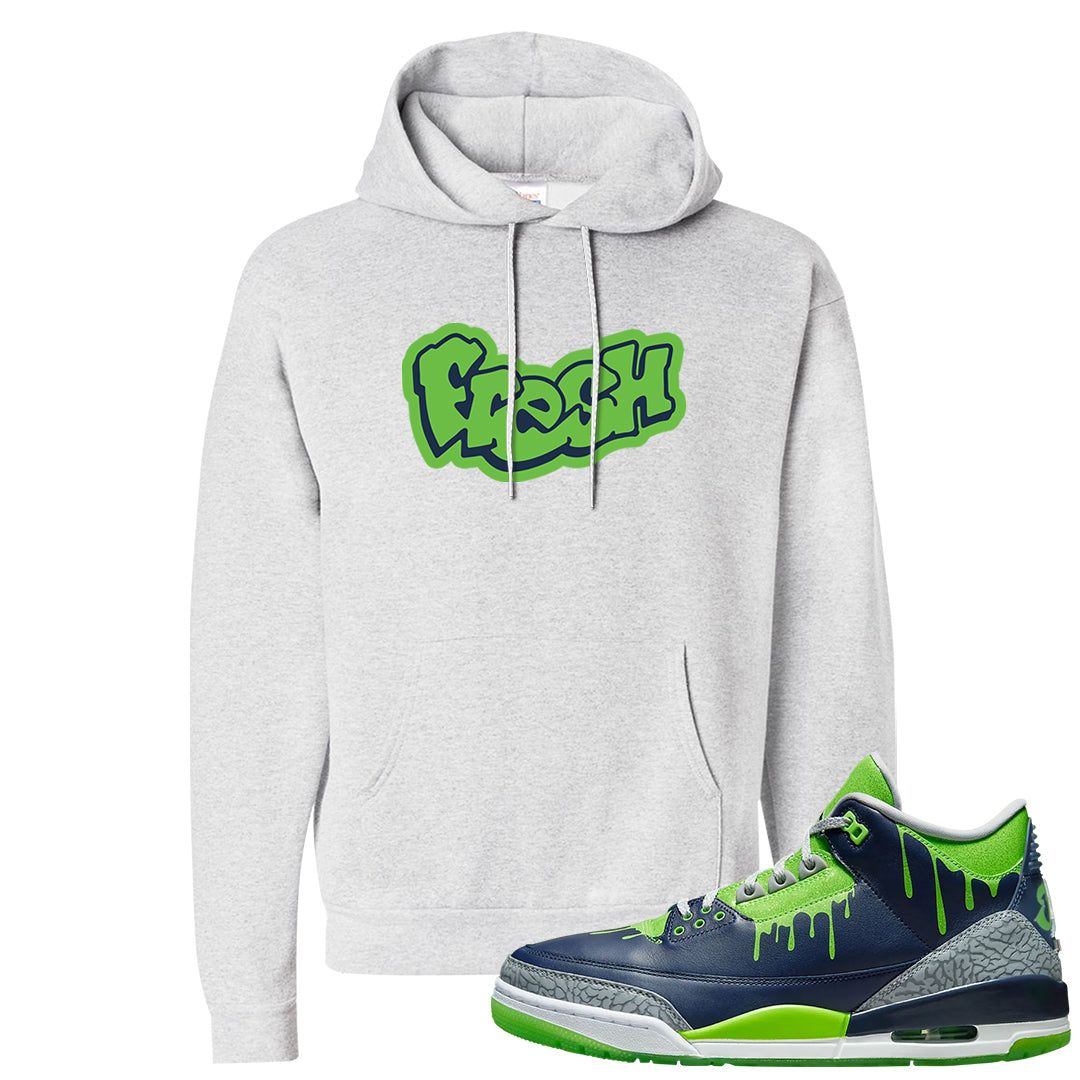 Juice 3s Hoodie | Fresh, Ash