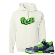 Juice 3s Hoodie | Fresh, White