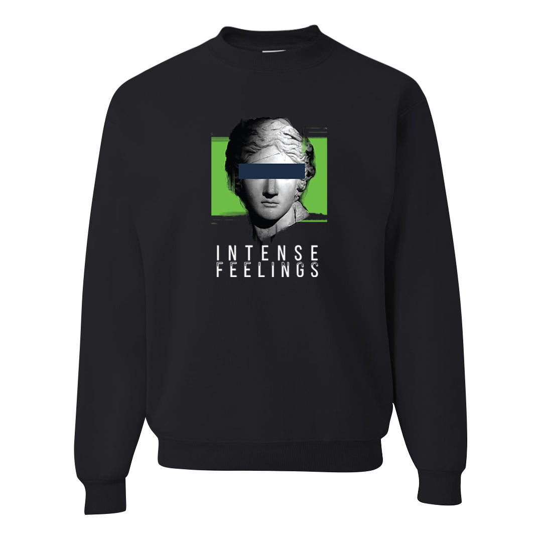 Juice 3s Crewneck Sweatshirt | Intense Feelings, Black