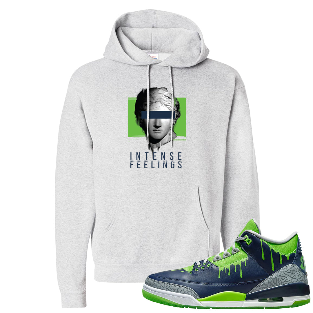 Juice 3s Hoodie | Intense Feelings, Ash