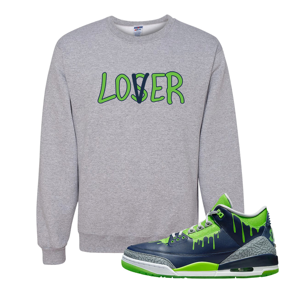 Juice 3s Crewneck Sweatshirt | Lover, Ash