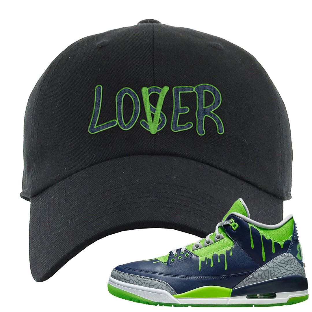 Juice 3s Dad Hat | Lover, Black