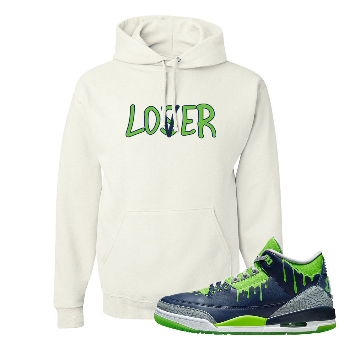 Juice 3s Hoodie | Lover, White