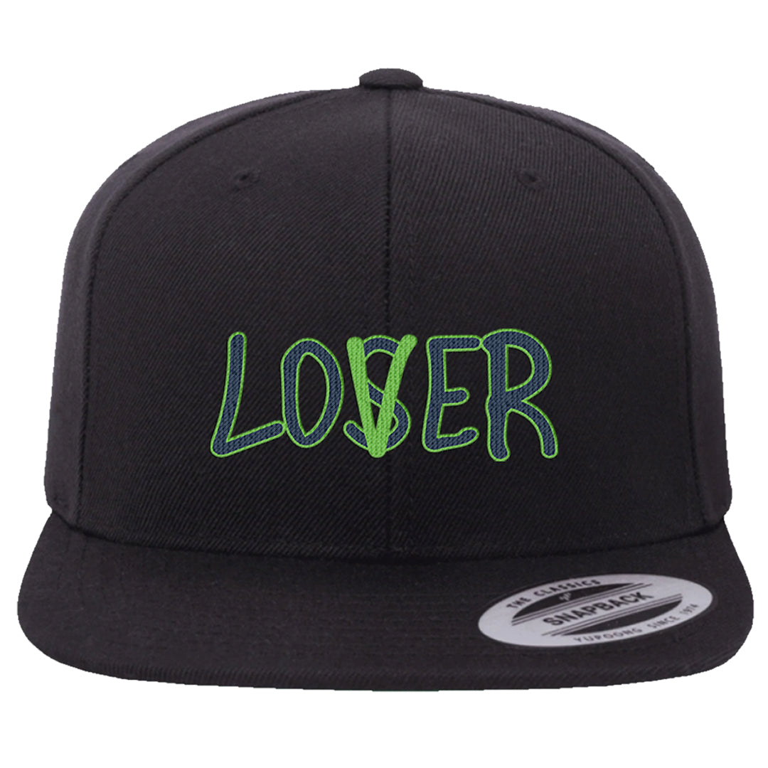 Juice 3s Snapback Hat | Lover, Black