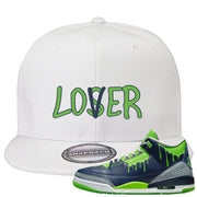 Juice 3s Snapback Hat | Lover, White