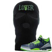 Juice 3s Ski Mask | Lover, Black