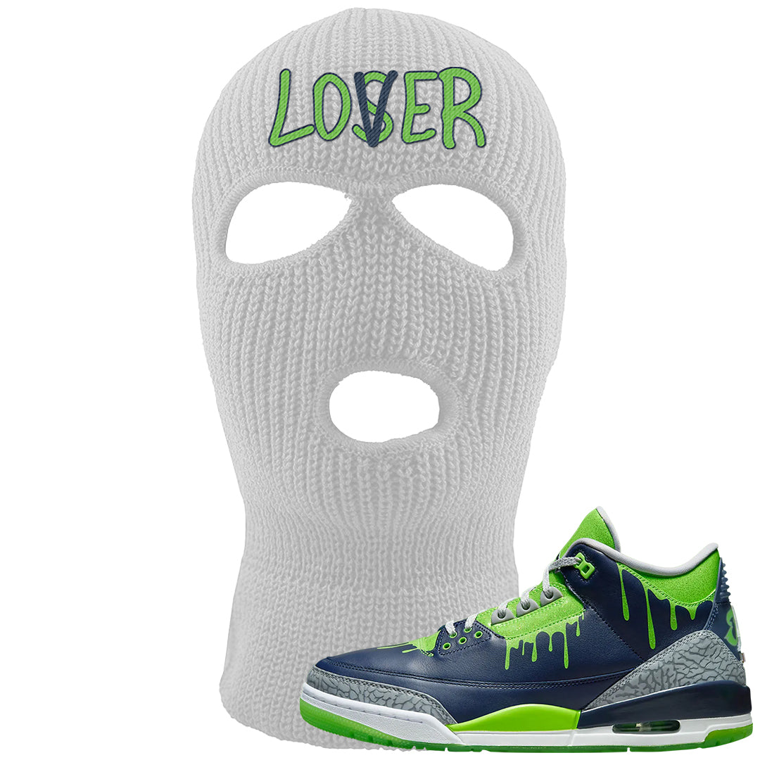 Juice 3s Ski Mask | Lover, White