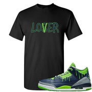 Juice 3s T Shirt | Lover, Black