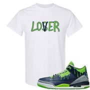 Juice 3s T Shirt | Lover, White