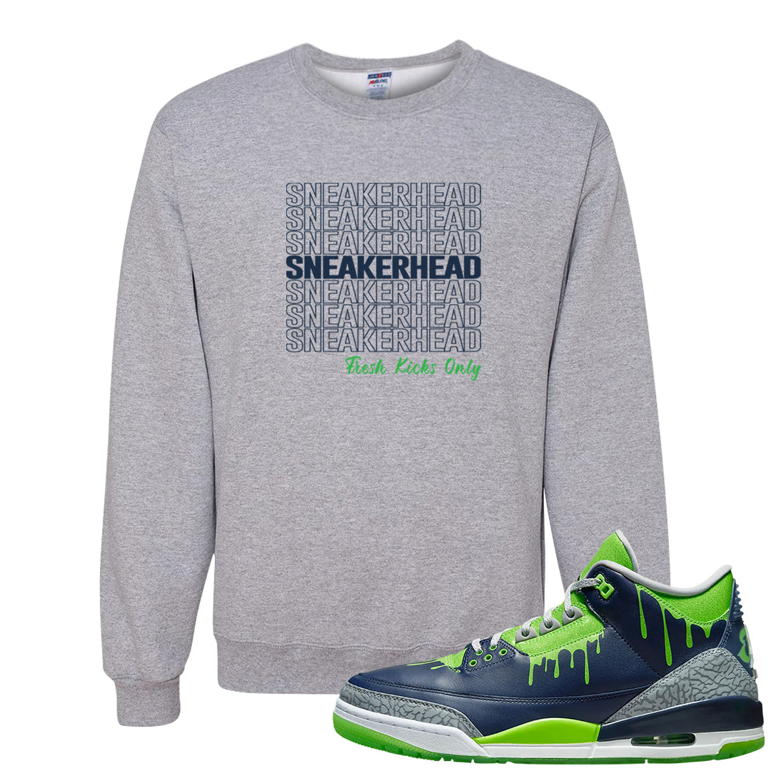 Juice 3s Crewneck Sweatshirt | Thank You Sneakers, Ash