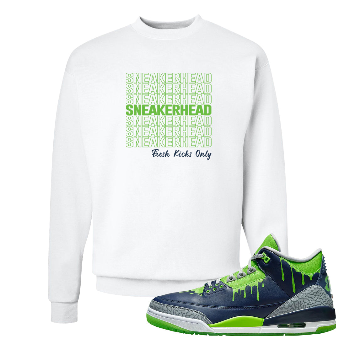Juice 3s Crewneck Sweatshirt | Thank You Sneakers, White