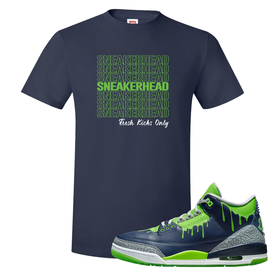 Juice 3s T Shirt | Thank You Sneakers, Navy