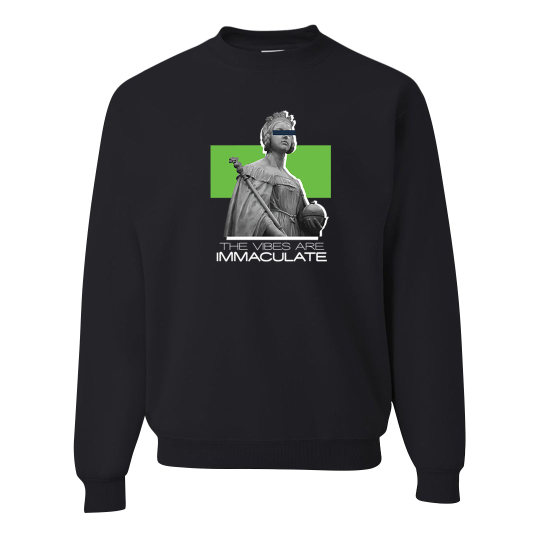 Juice 3s Crewneck Sweatshirt | The Vibes Are Immaculate, Black