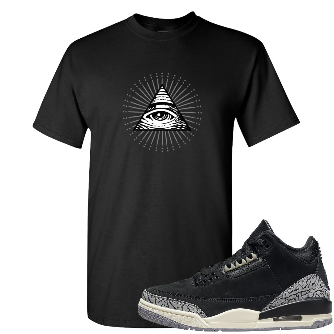 Oreo 3s T Shirt | All Seeing Eye, Black