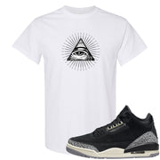Oreo 3s T Shirt | All Seeing Eye, White