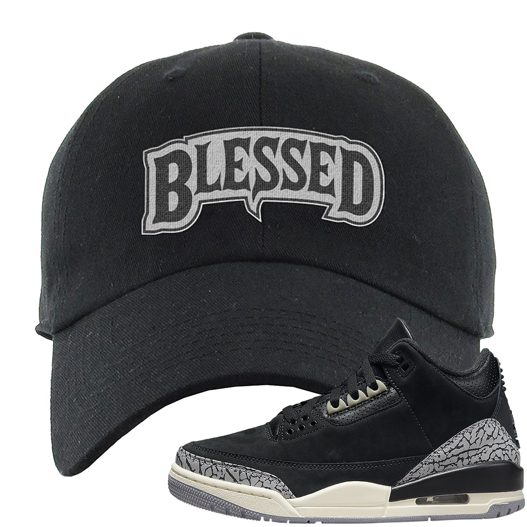 Oreo 3s Dad Hat | Blessed Arch, Black