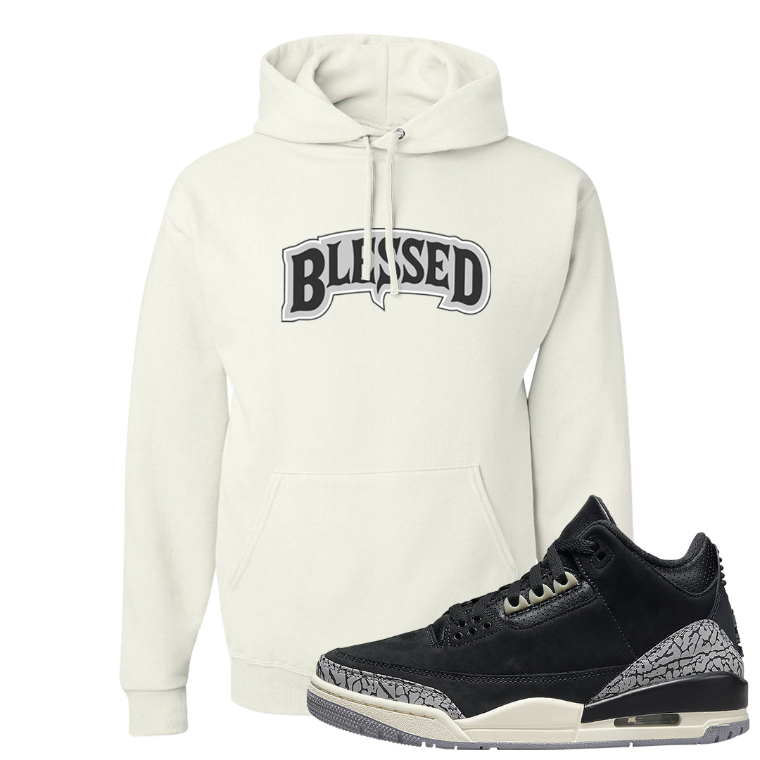 Oreo 3s Hoodie | Blessed Arch, White