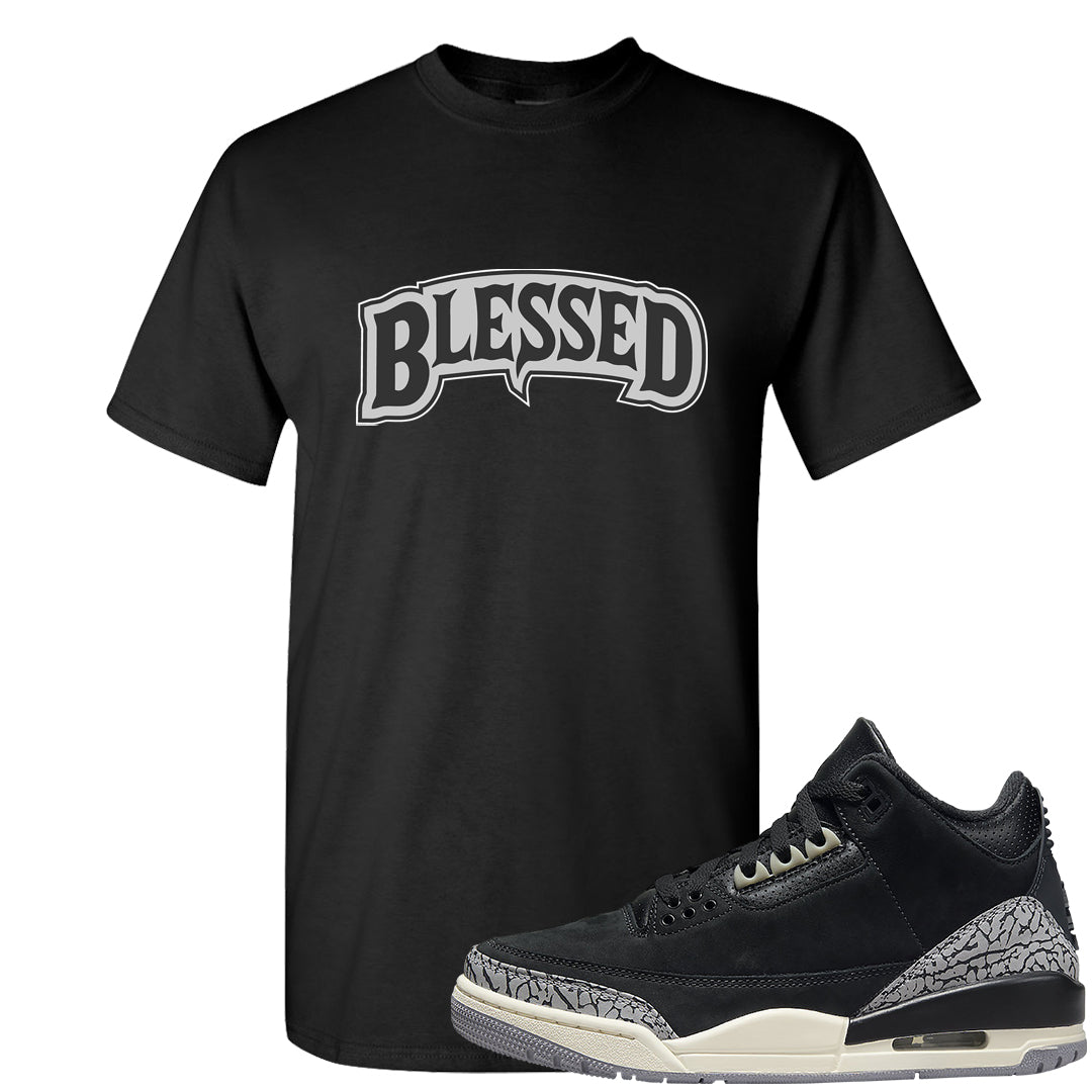 Oreo 3s T Shirt | Blessed Arch, Black