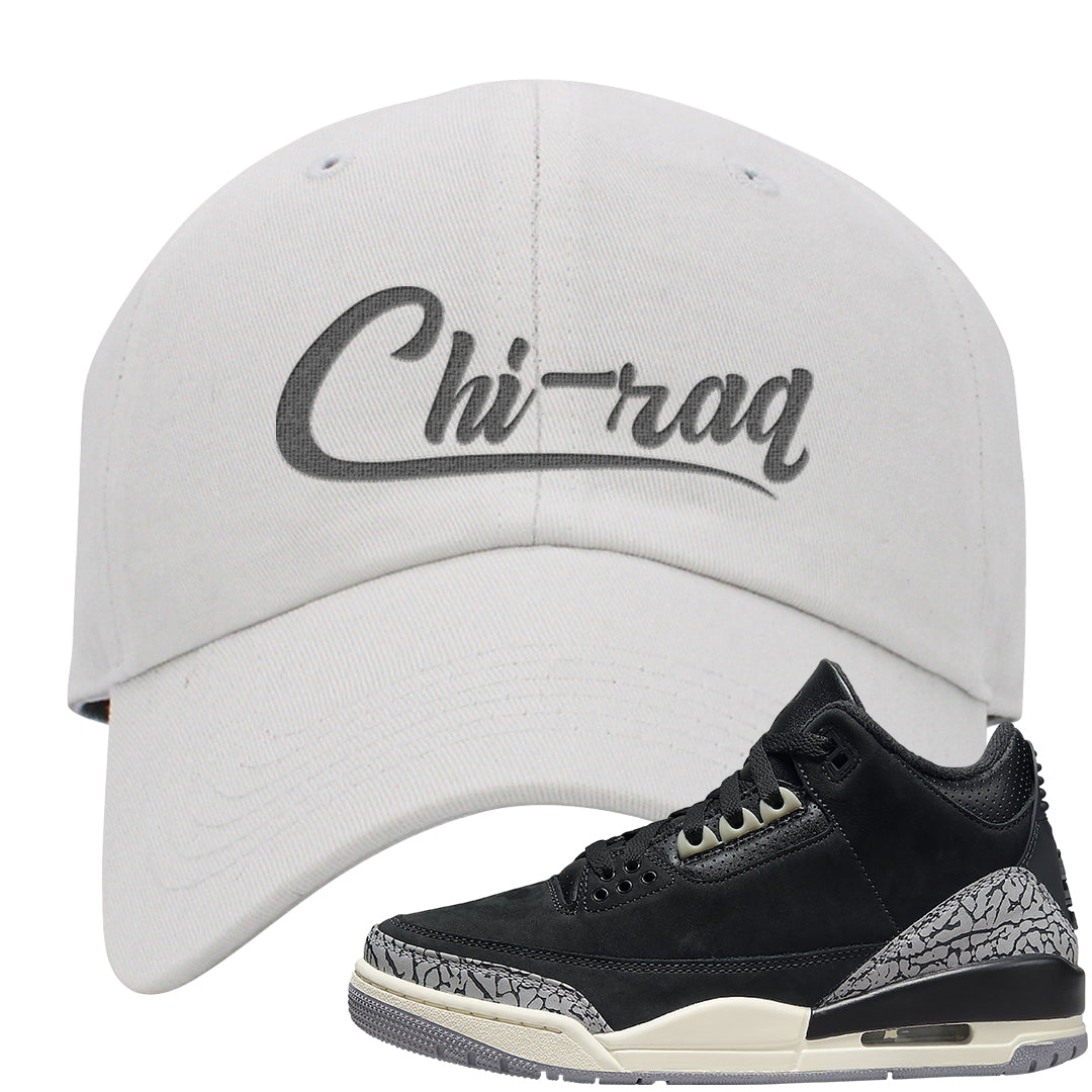 Oreo 3s Dad Hat | Chiraq, White