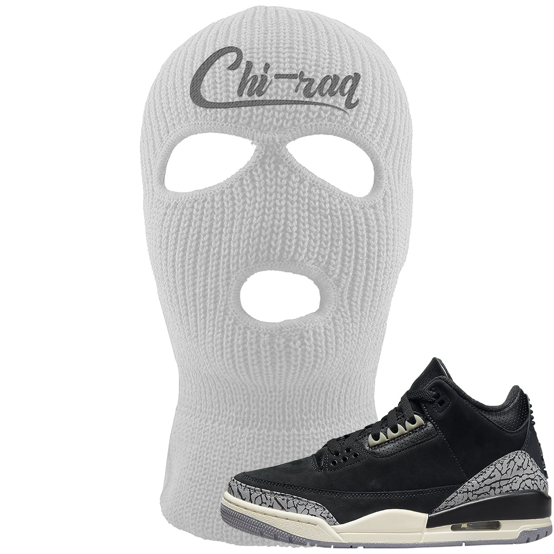 Oreo 3s Ski Mask | Chiraq, White