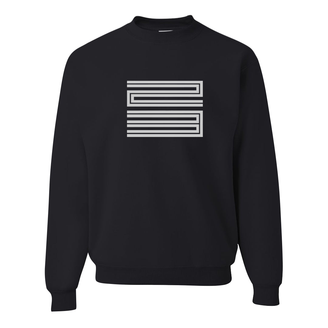Oreo 3s Crewneck Sweatshirt | Double Line 23, Black