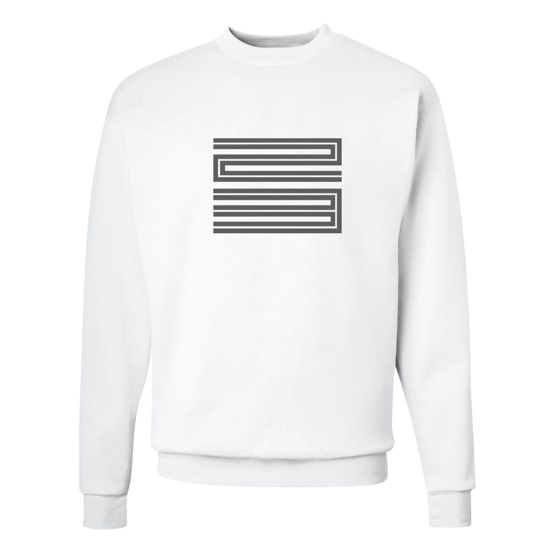 Oreo 3s Crewneck Sweatshirt | Double Line 23, White