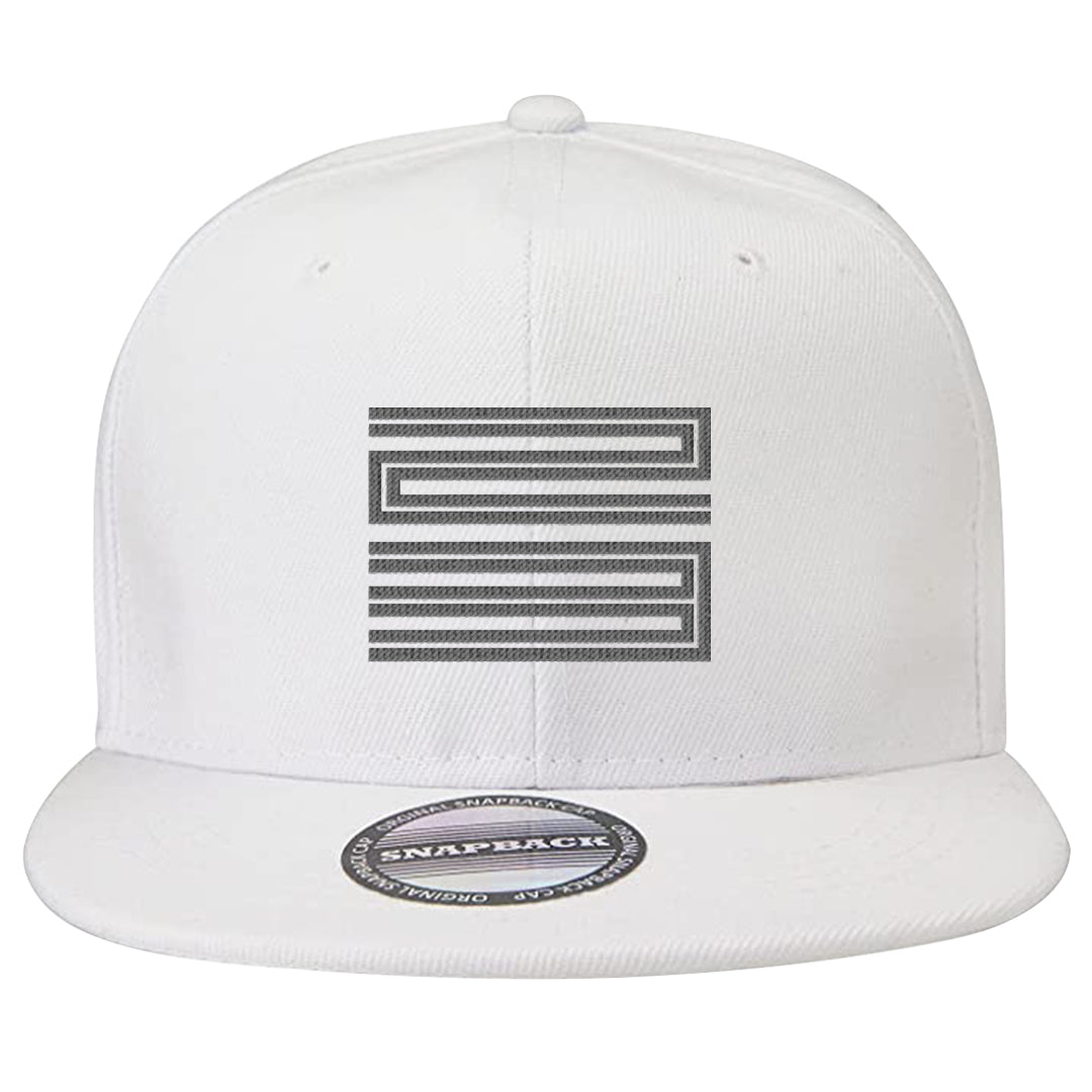 Oreo 3s Snapback Hat | Double Line 23, White