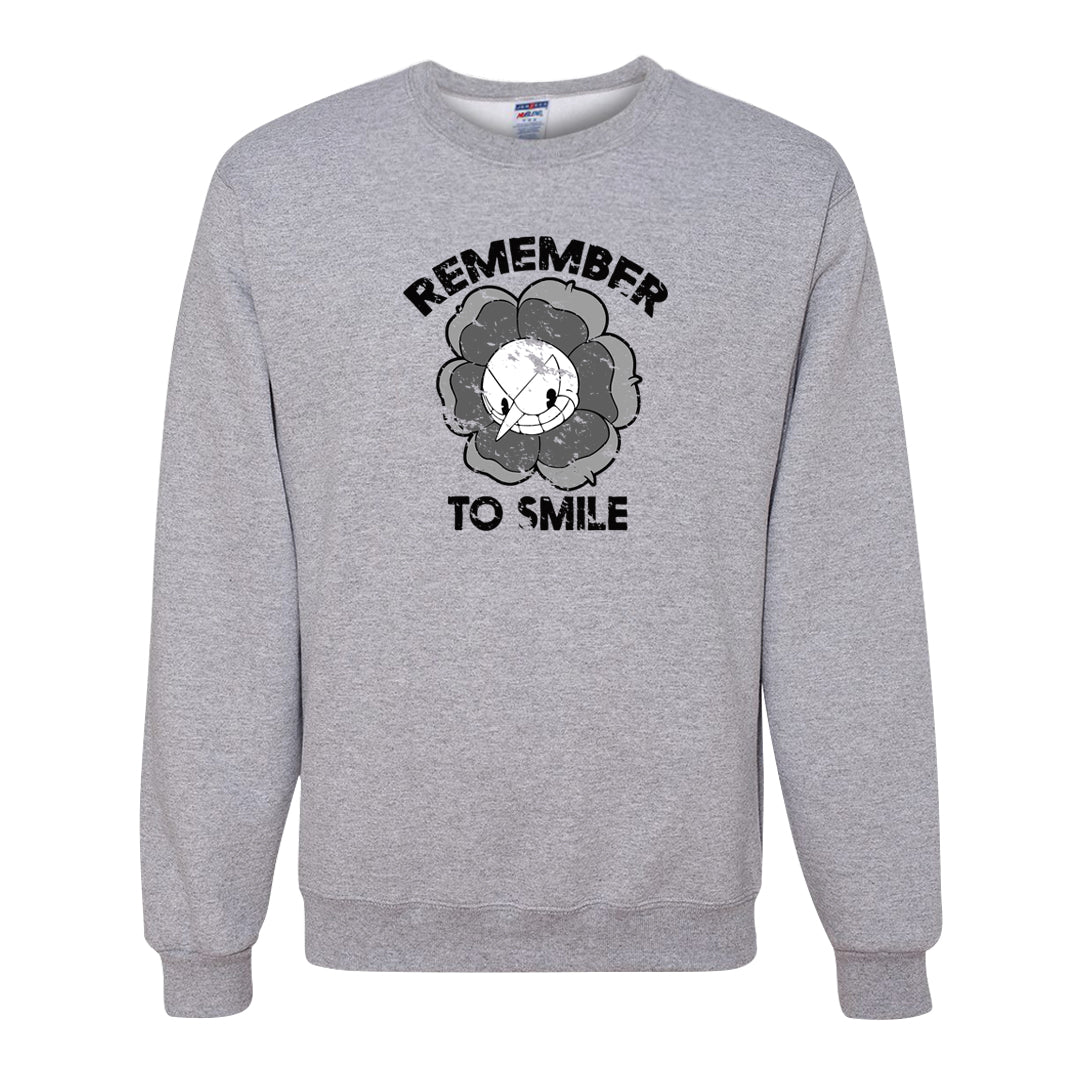 Oreo 3s Crewneck Sweatshirt | Remember To Smile, Ash