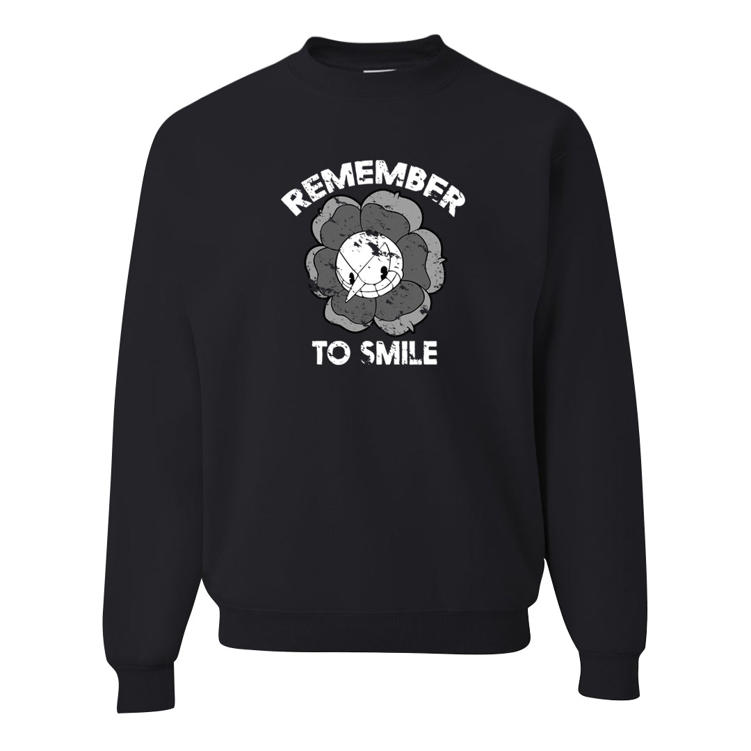 Oreo 3s Crewneck Sweatshirt | Remember To Smile, Black