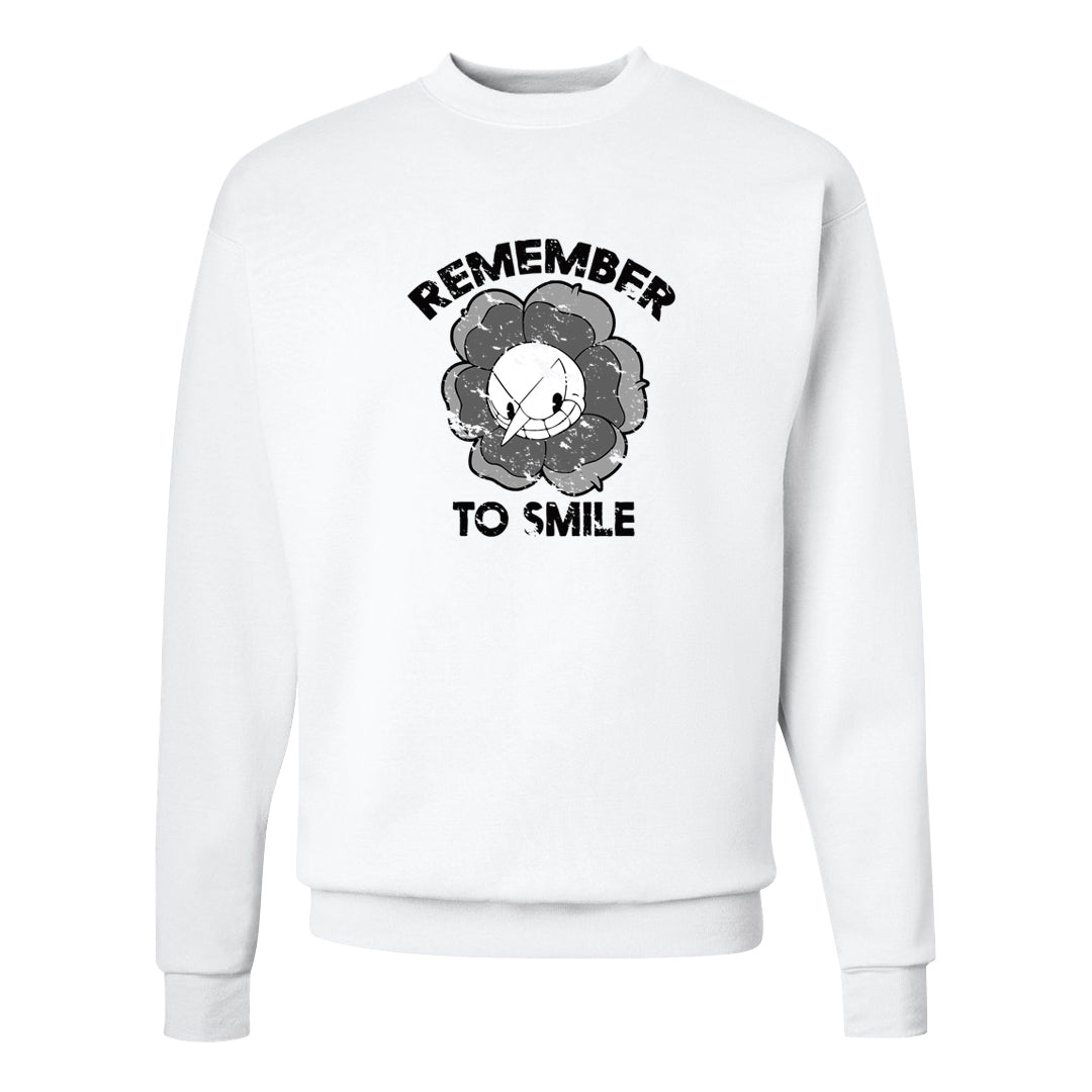 Oreo 3s Crewneck Sweatshirt | Remember To Smile, White