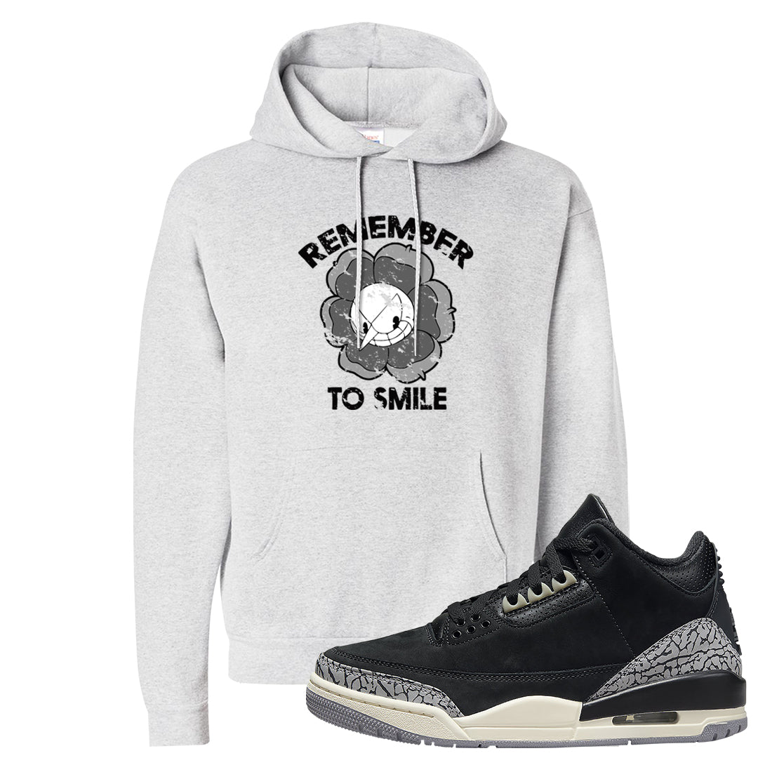 Oreo 3s Hoodie | Remember To Smile, Ash