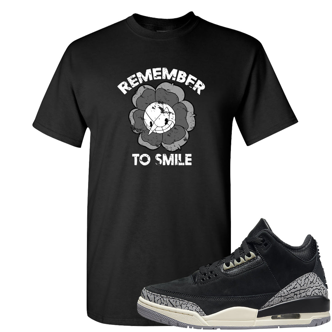Oreo 3s T Shirt | Remember To Smile, Black
