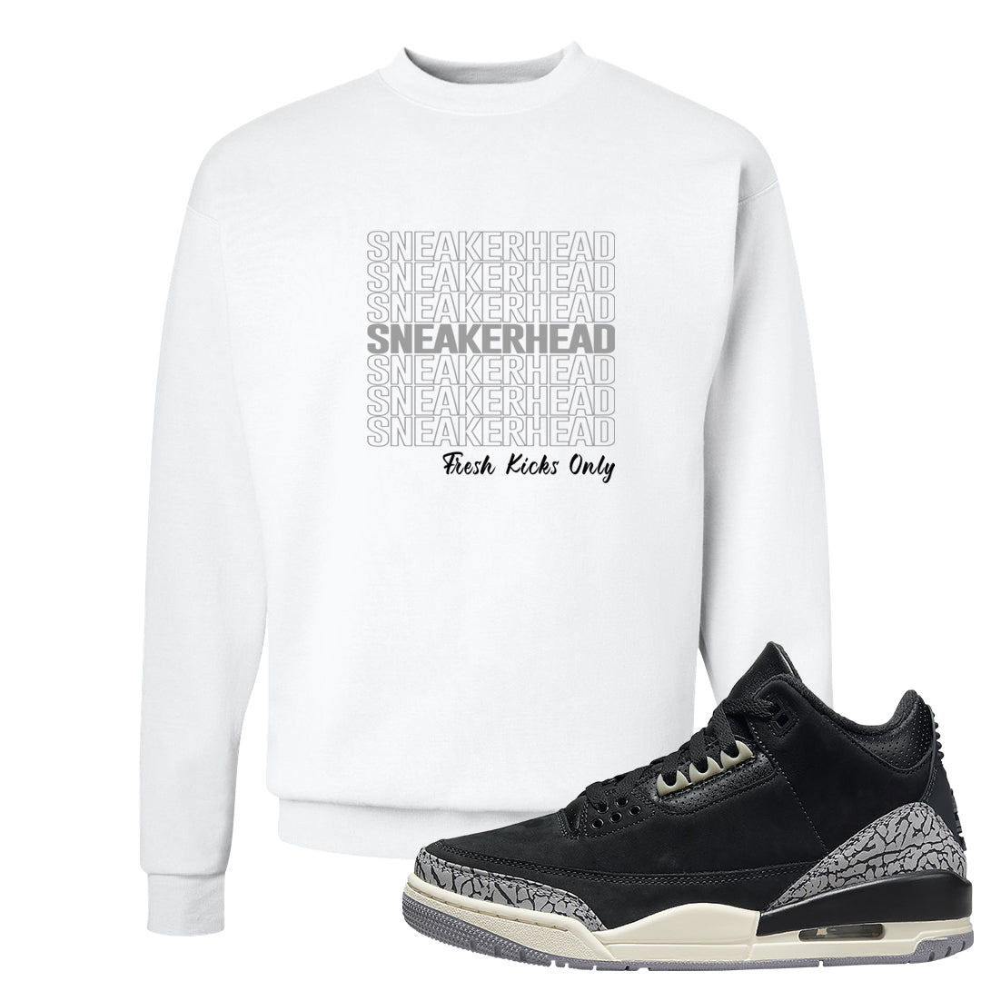 Oreo 3s Crewneck Sweatshirt | Thank You Sneakers, White
