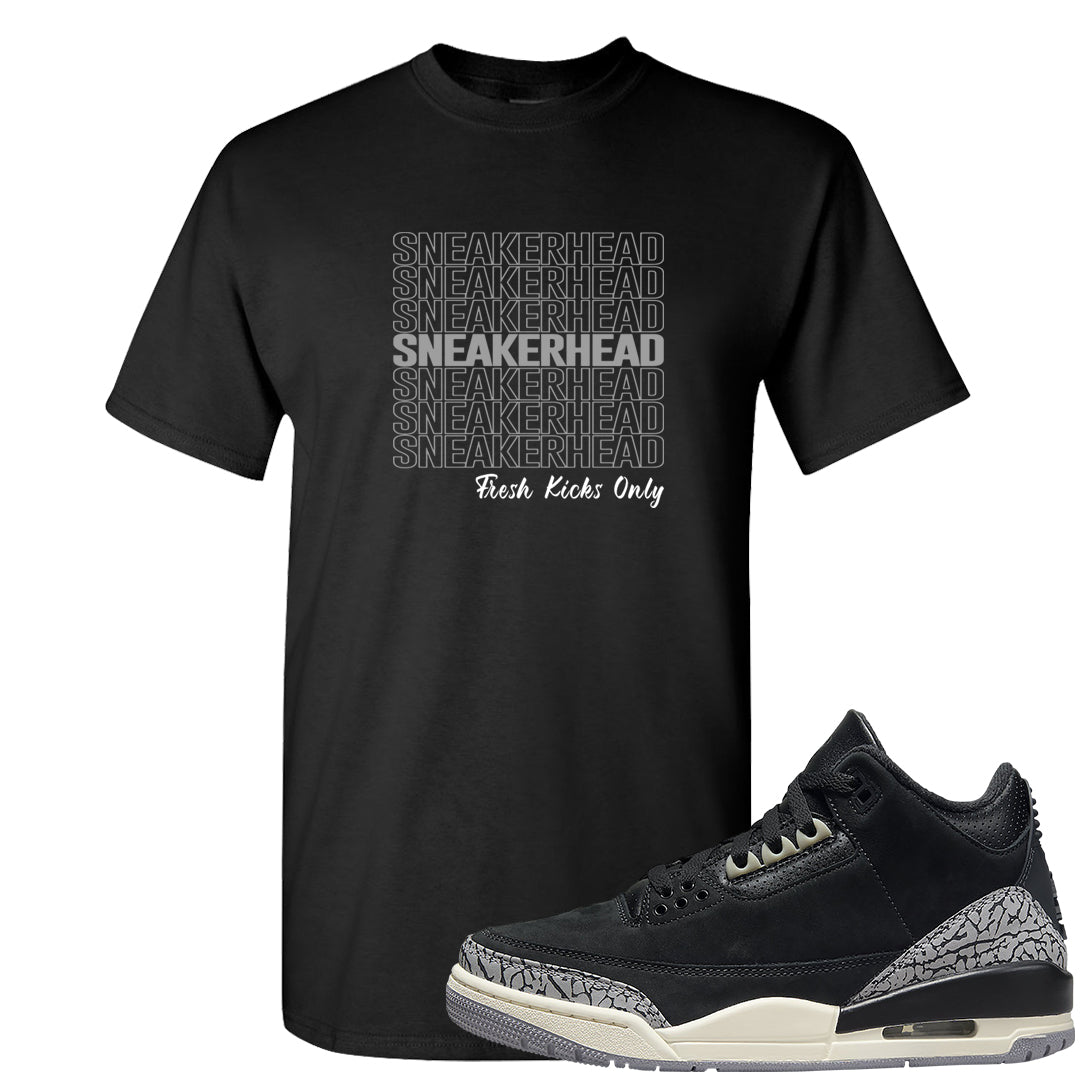 Oreo 3s T Shirt | Thank You Sneakers, Black