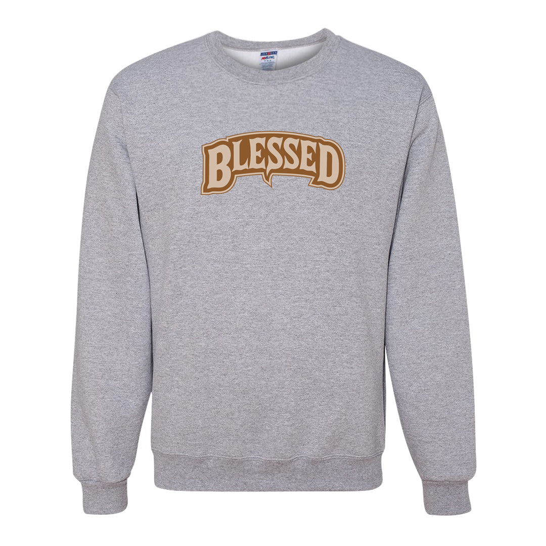 Palomino 3s Crewneck Sweatshirt | Blessed Arch, Ash