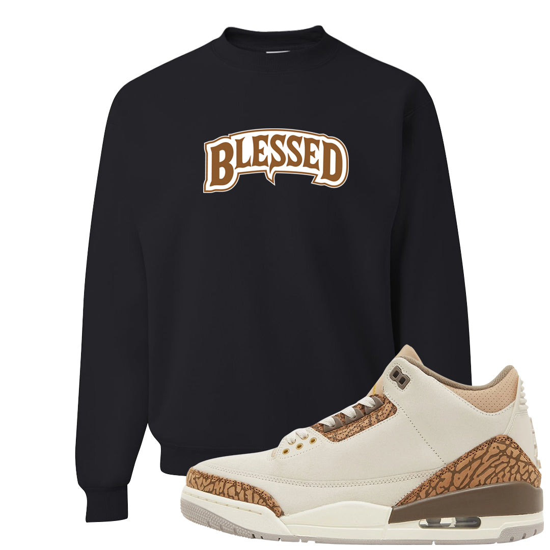 Palomino 3s Crewneck Sweatshirt | Blessed Arch, Black